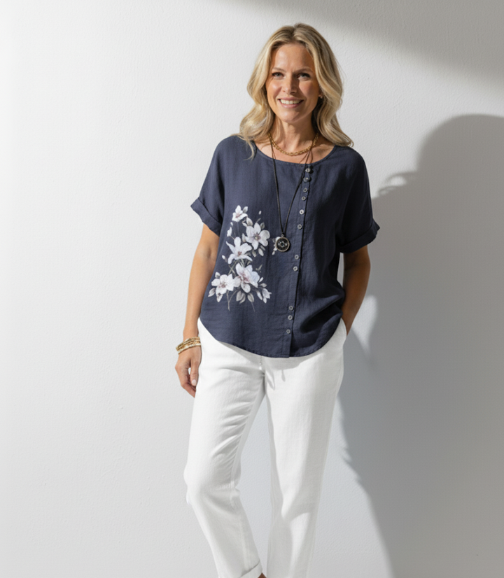 Gianna – Floral Detail Tee